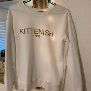 Kittenish crew sweater